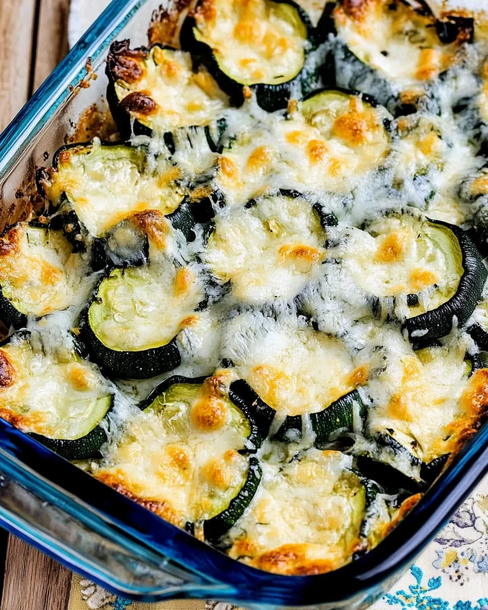 Low-Carb Easy Cheesy Zucchini Bake