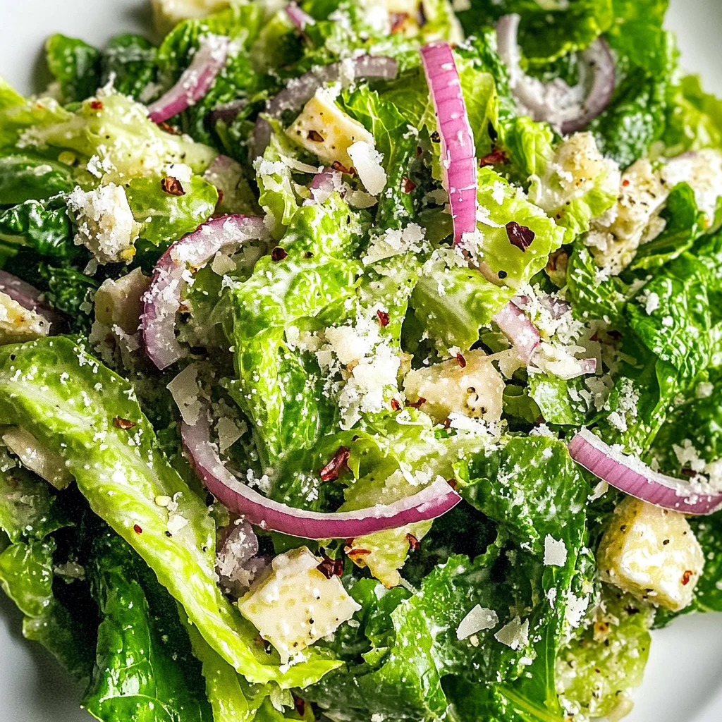 5-Minute Lemon Parmesan Lettuce Salad