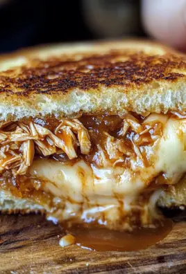 BBQ Chicken Grilled Cheese Sandwich