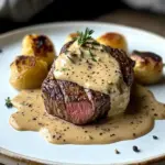 Elegant Filet Mignon with Creamy Peppercorn Sauce