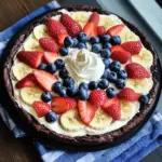 Fruity Brownie Dessert Pizza