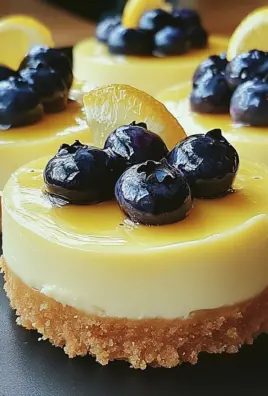 Mini Lemon Blueberry Cheesecakes