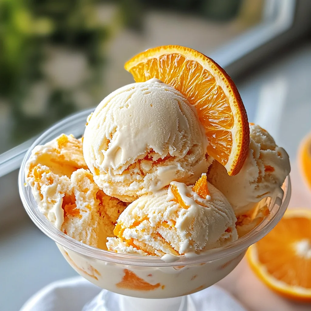 Orange Creamsicle Ice Cream