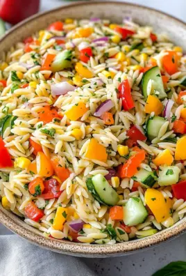 Rainbow Orzo Salad