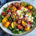 Grilled Nectarine Burrata Prosciutto Salad