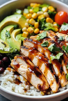 Honey Chipotle Chicken Rice Bowls