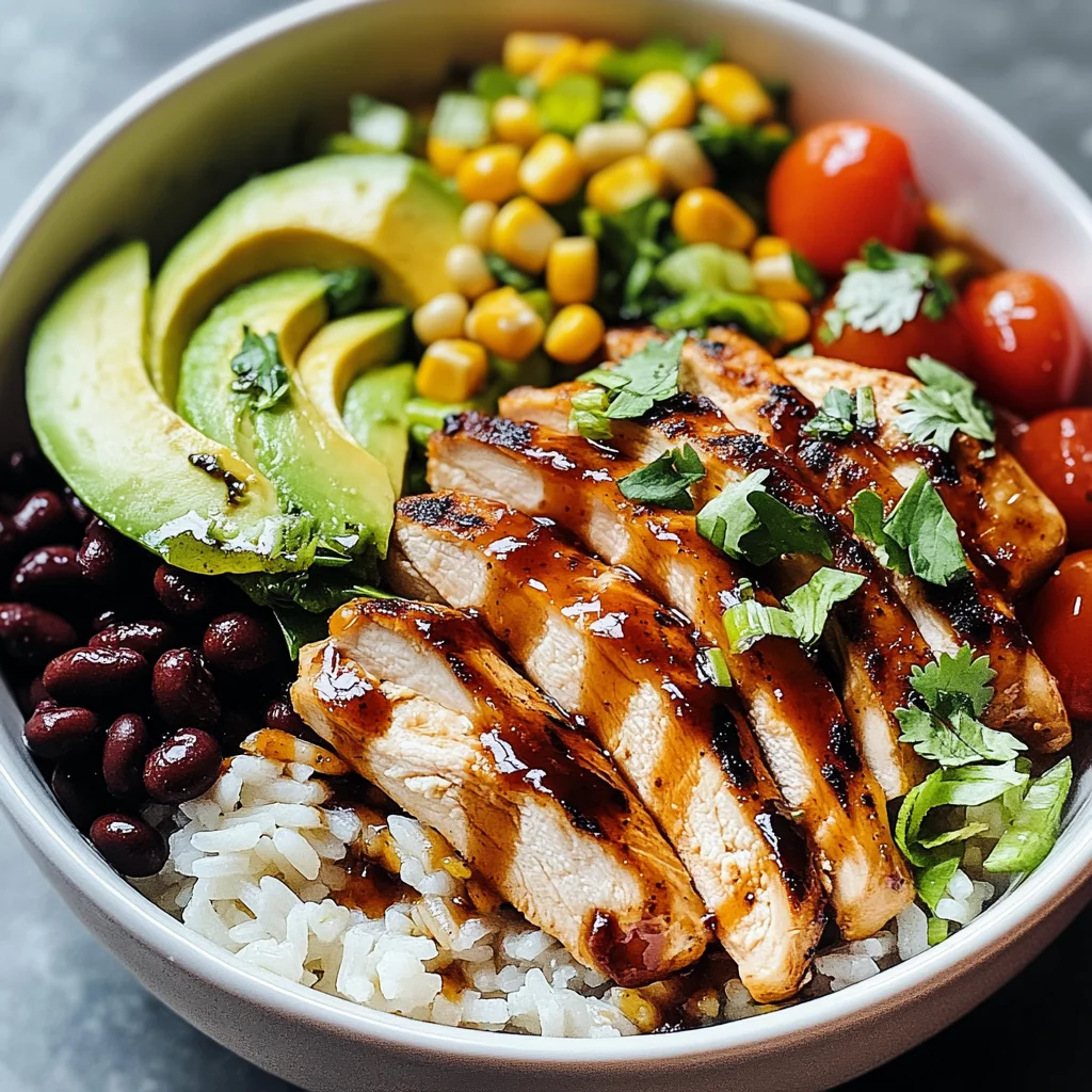 Honey Chipotle Chicken Rice Bowls