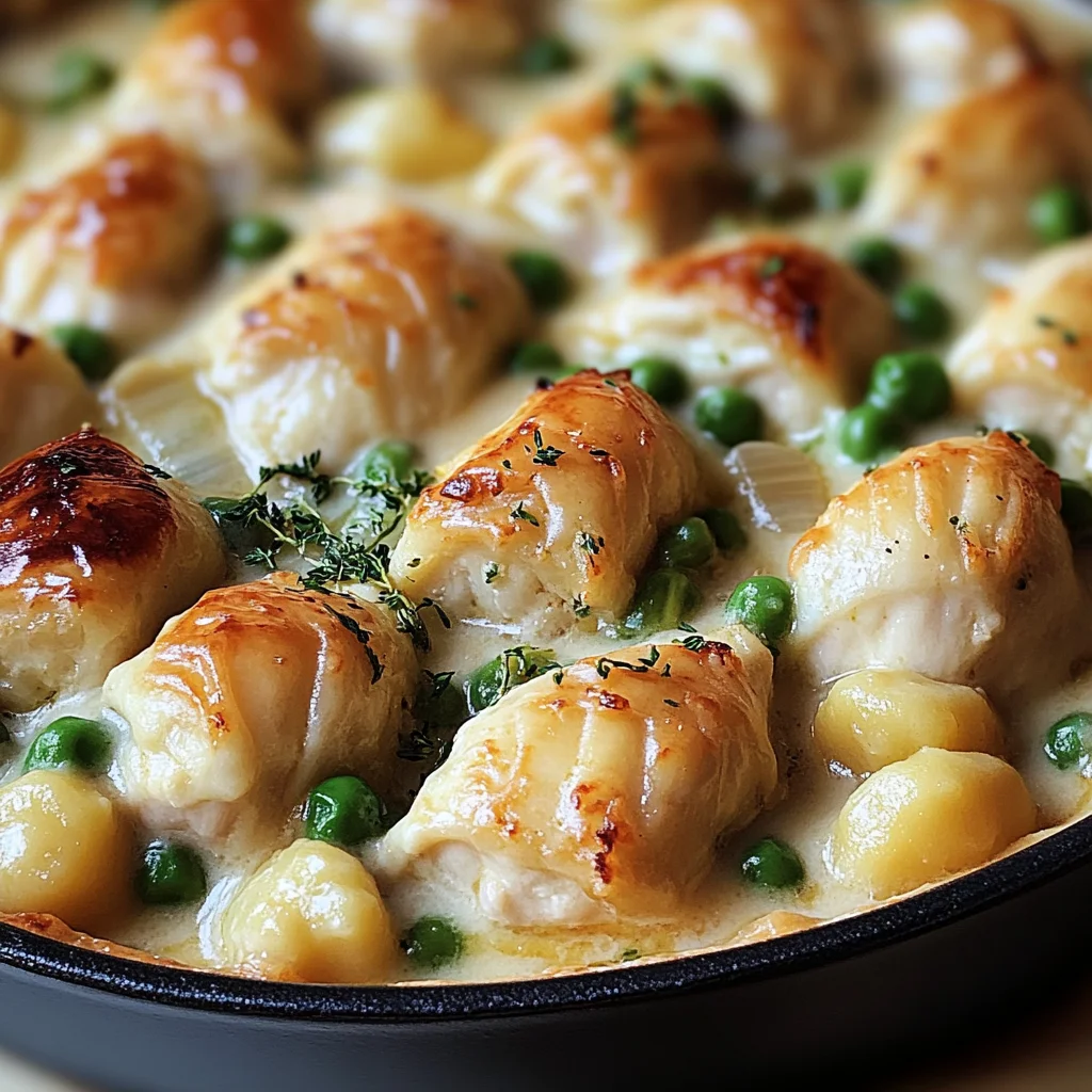 One Pot Gnocchi Chicken Pot Pie