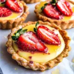 Strawberry Honey Custard Tarts with Lemon Curd