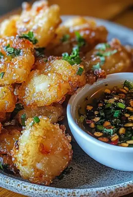 Vietnamese Style Shrimp Fritters with Nuoc Cham Dipping Sauce