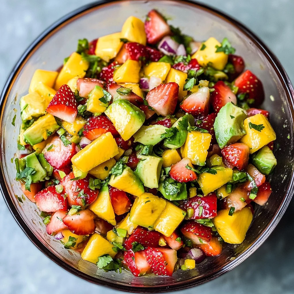 Avocado Strawberry Mango Salsa