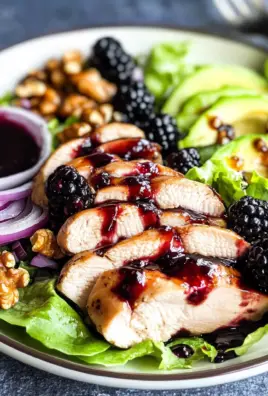 Blackberry Balsamic Chicken Salad
