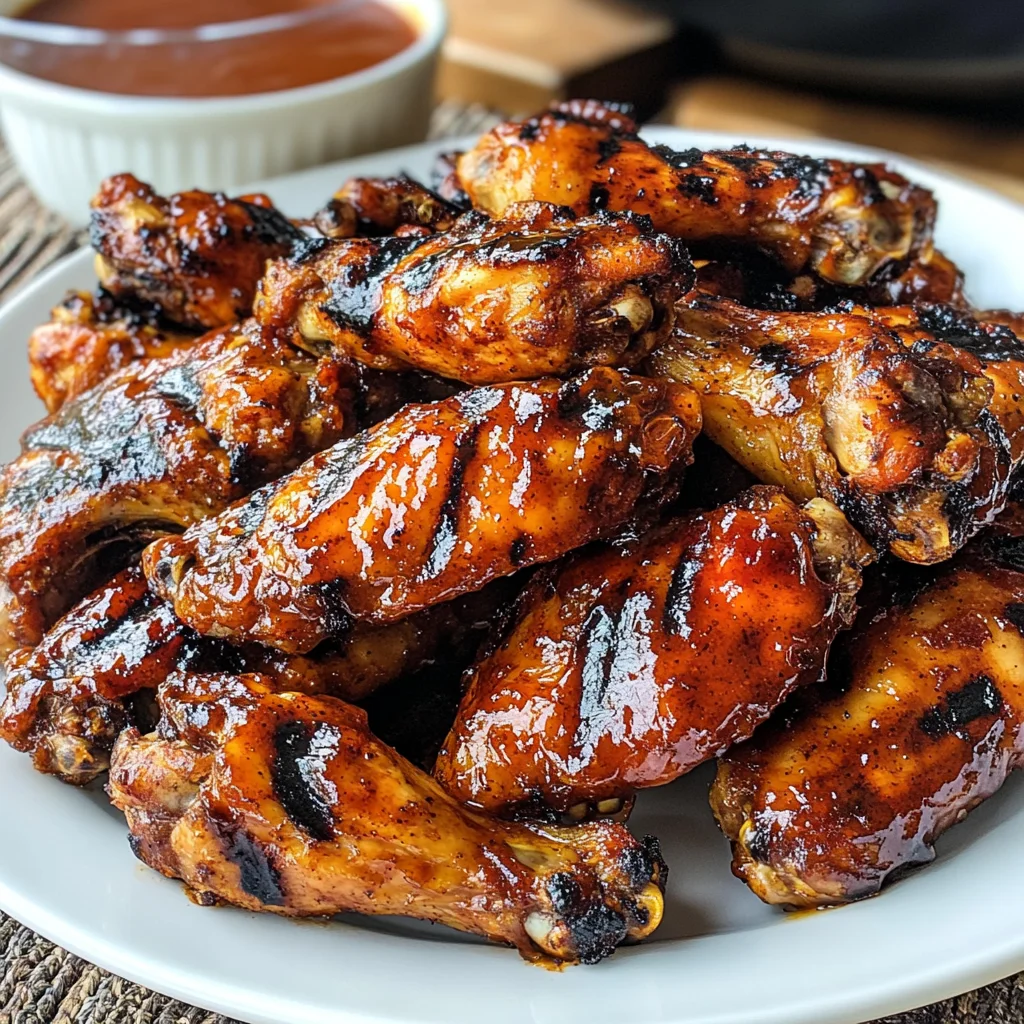Bourbon Spice Grilled Chicken Wings