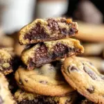Brownie Stuffed Chocolate Chip Cookies