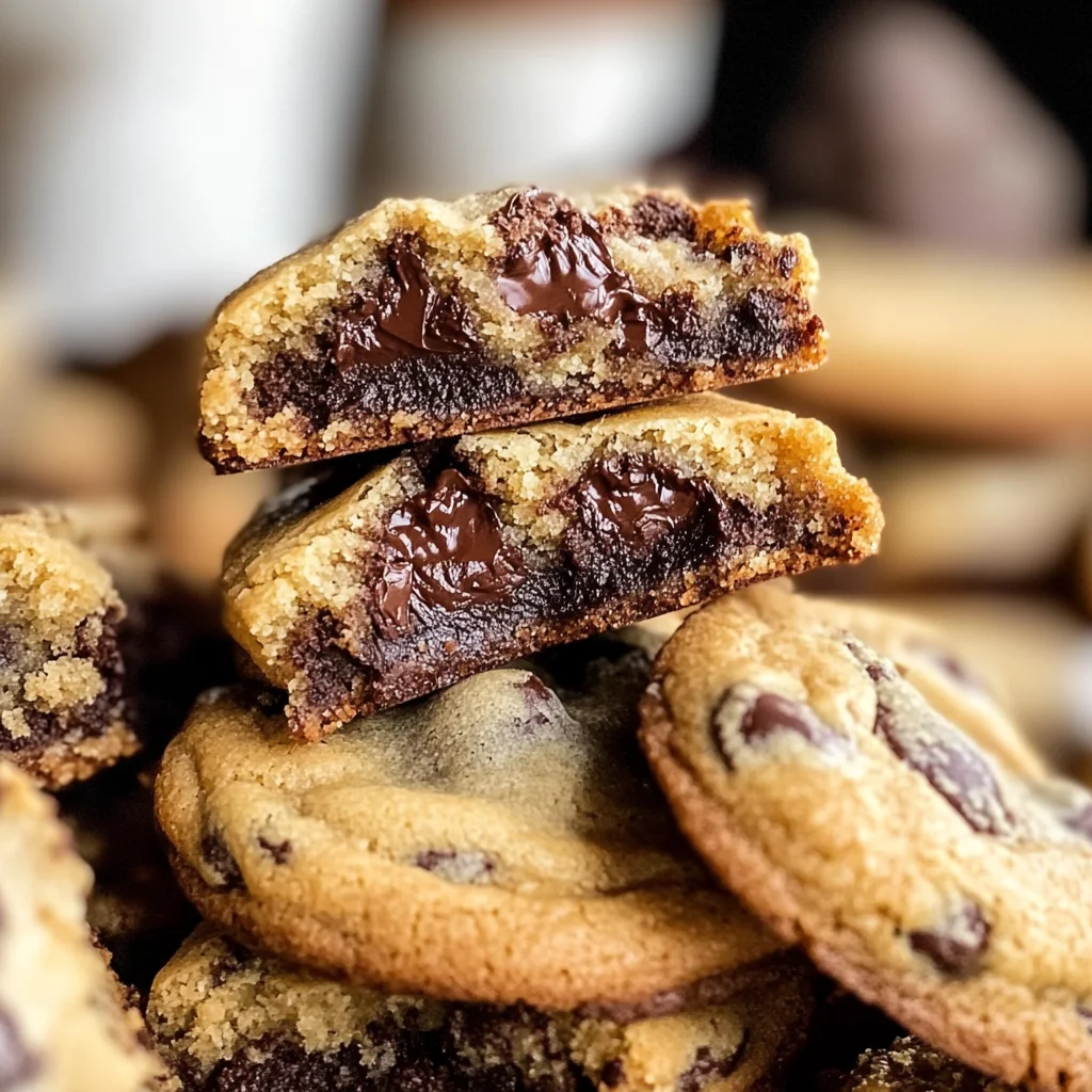 Brownie Stuffed Chocolate Chip Cookies