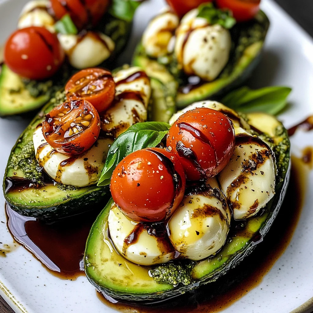 Caprese Stuffed Avocado