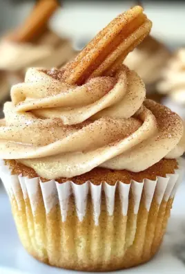 Churro Cupcakes with Cinnamon Cream Cheese Frosting