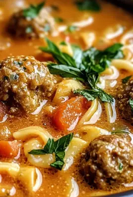 Creamy Italian Meatball Soup
