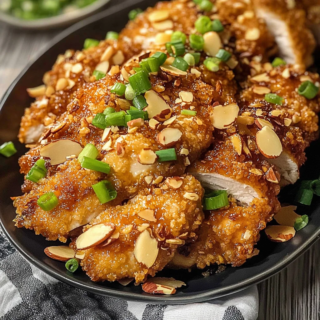Crispy Almond Chicken Breast