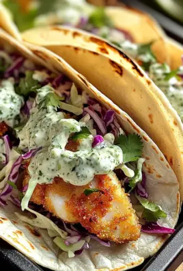 Crispy Fish Tacos with Cilantro Lime Slaw