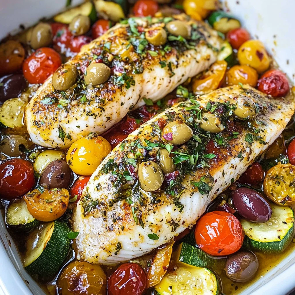Easy Mediterranean Baked fish