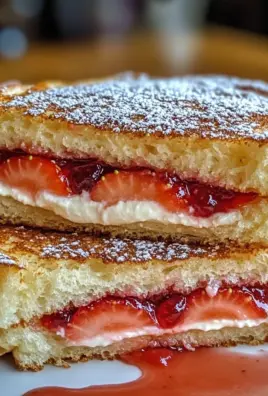 Fried Strawberry Cheesecake Sandwiches