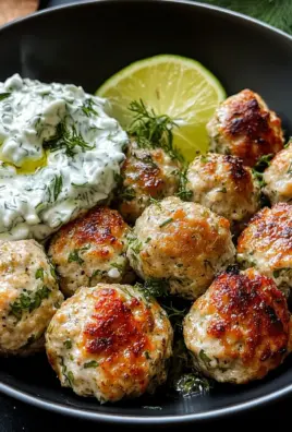 Greek Turkey Meatballs with Tzatziki Sauce