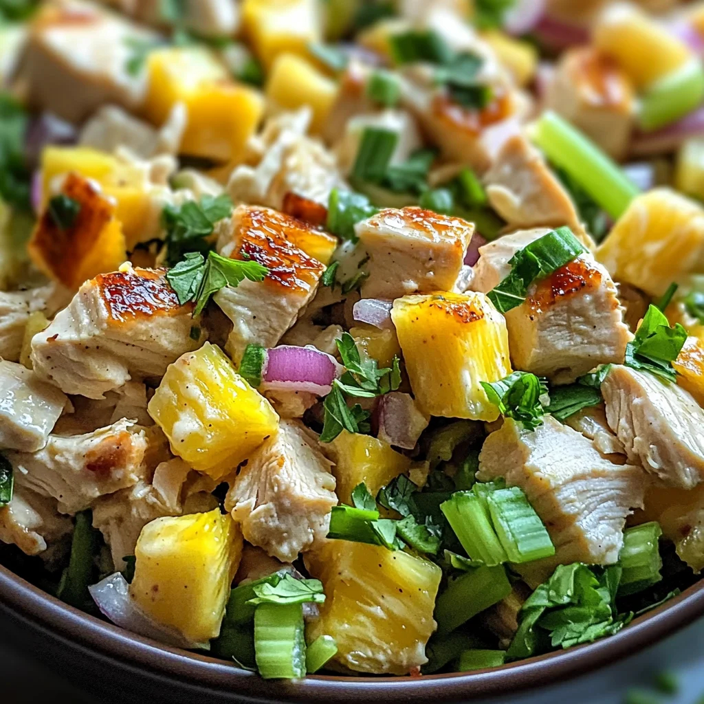 Hawaiian Chicken Salad is a tropical delight to enjoy!