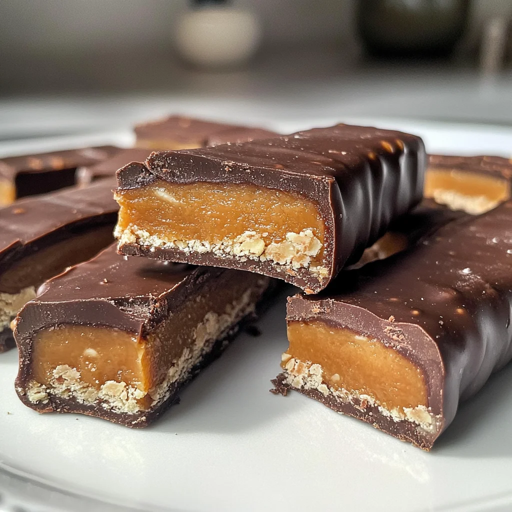 Healthy Twix Bars (Gluten-free) Homemade Recipe