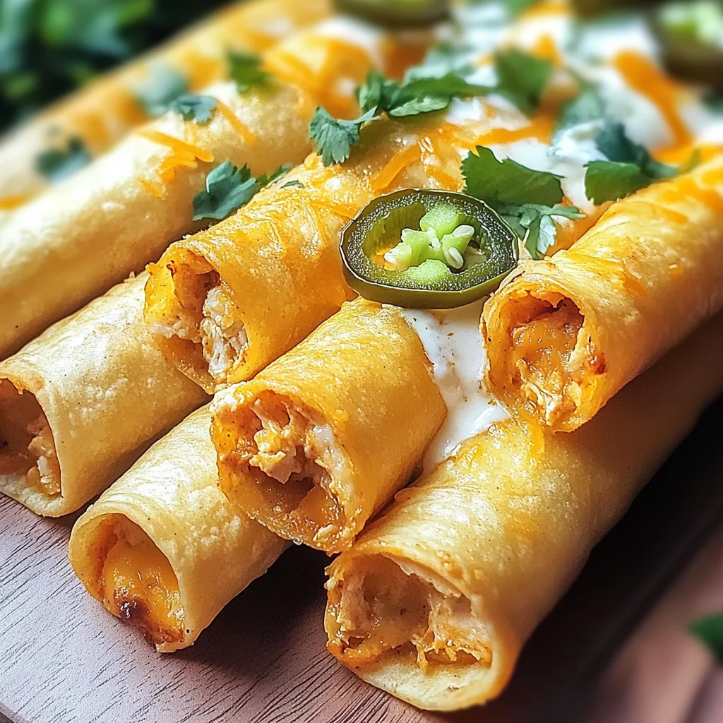 Jalapeño Popper Chicken Taquitos