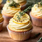 Lemon, Thyme, and Rosemary Cupcakes