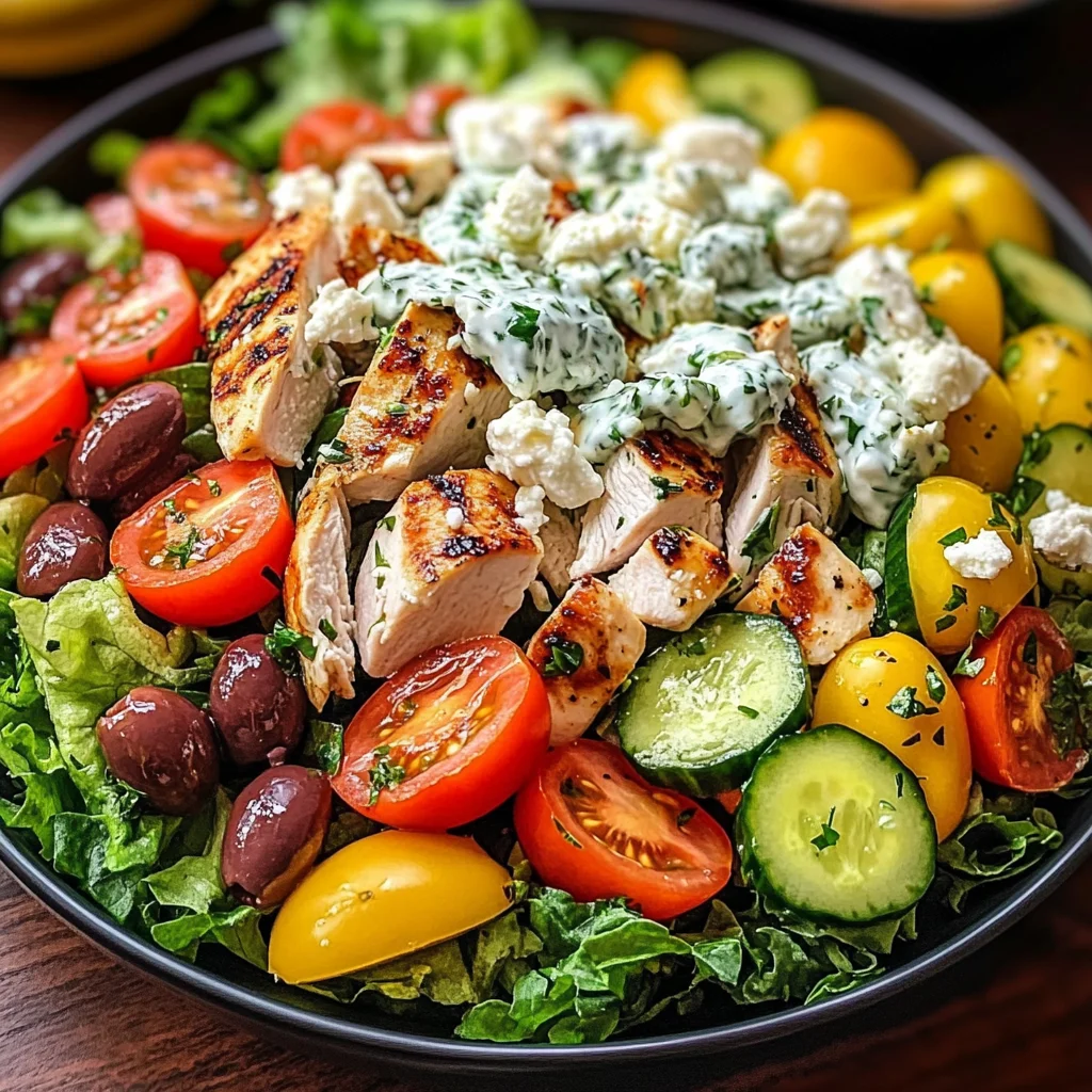 Mediterranean Delight: Tzatziki Chicken Salad