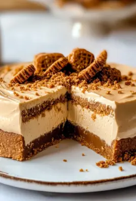 No Bake Biscoff Cheesecake