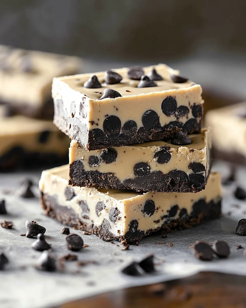 No Bake Cookie Dough Bars