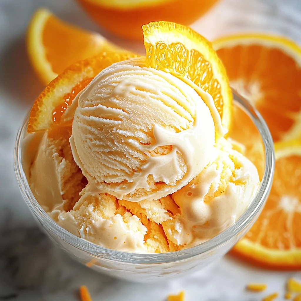 Orange Creamsicle Ice Cream