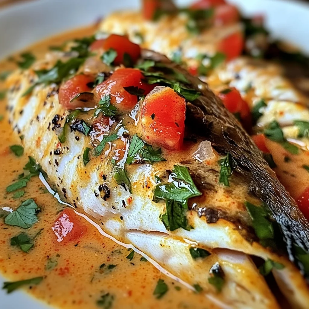 Red Snapper with Creamy Creole Sauce