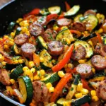 Sausage and Veggies Skillet - 30 Minute, One-Pan Meal