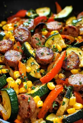 Sausage and Veggies Skillet - 30 Minute, One-Pan Meal