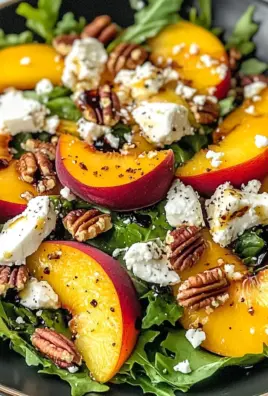 Simple Peach Feta Salad