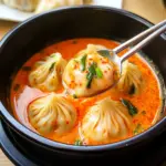 Soup Dumplings in Creamy Gochujang Sauce