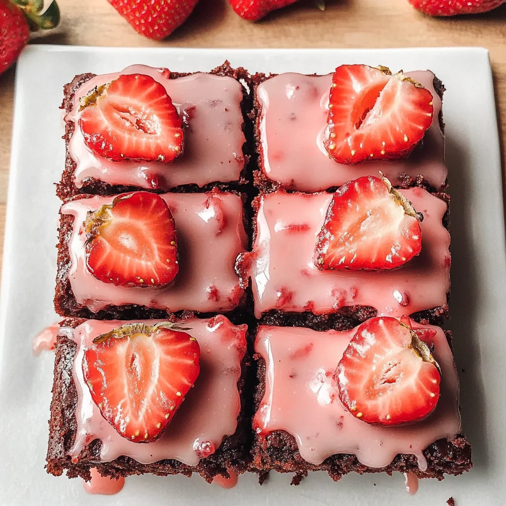 Strawberry Brownies Recipe