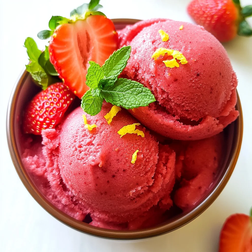 Strawberry Sorbet