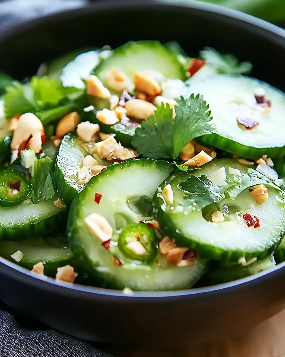 Thai Cucumber Salad – Easy, Refreshing & Flavorful Side Dish