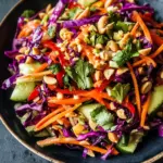 Thai Peanut Crunch Salad with Spicy Lime Dressing