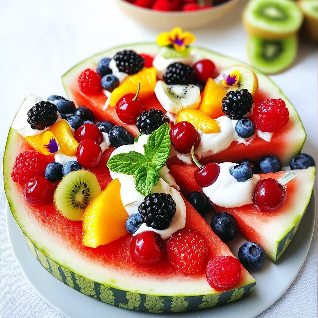 Watermelon Pizza Recipe