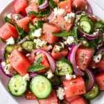Watermelon Salad with Goat Cheese