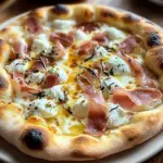 White Pizza with Prosciutto & Hot Honey