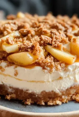 Apple Crisp Cheesecake