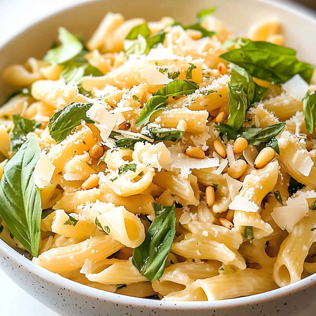 Basil Lemon Pasta Salad