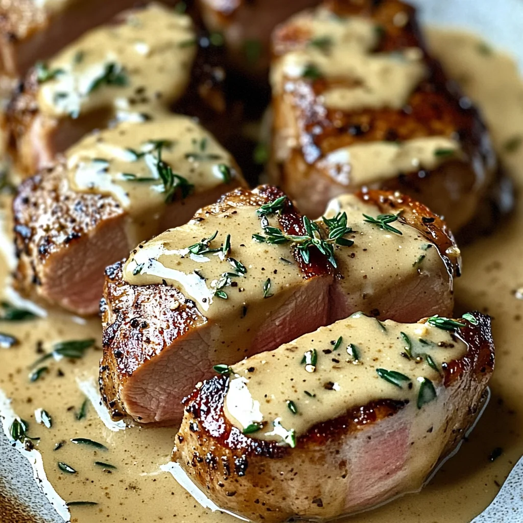 Best-Ever Pork Tenderloin with Dijon Cream Sauce